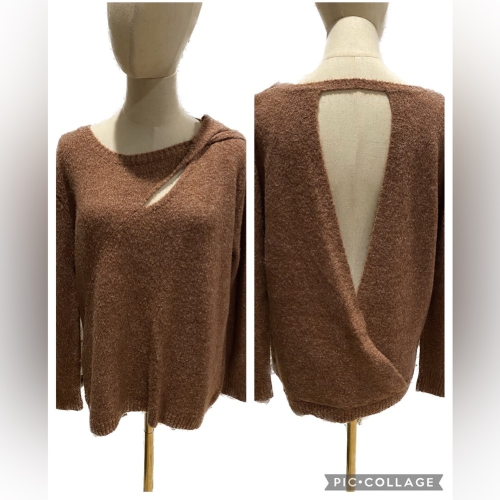 OPEN BACK SWEATER